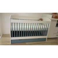 Dream Bio Babybett 70x140cm | Gitterbett | Massivholz | Naturholz | 100% Bio-Bett