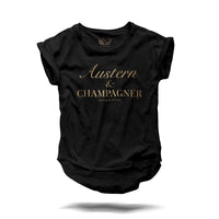 Austern & Champagner - Fashionshirt Schwarz