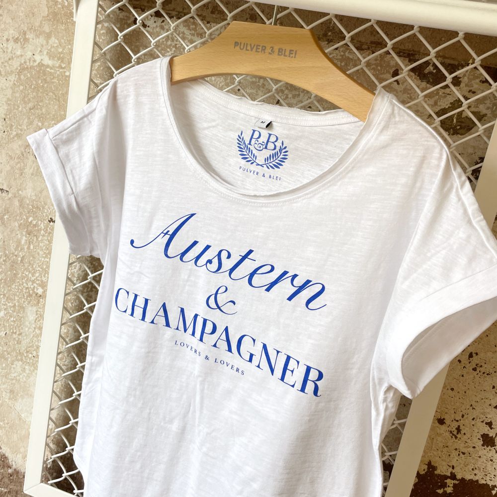 Austern & Champagner - Fashionshirt white