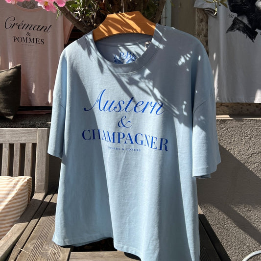 Austern & Champagner - Sea Breeze Blue Oversize