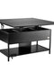 Couchtisch mit Lift-Funktion 100 cm – Stauraum, USB & LED-Beleuchtung