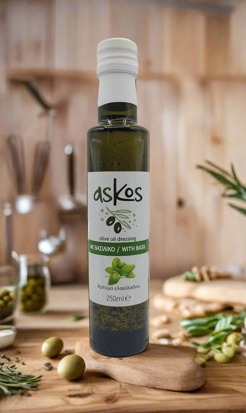 ASKOS - Olivenöl mit Basilikum 250ml