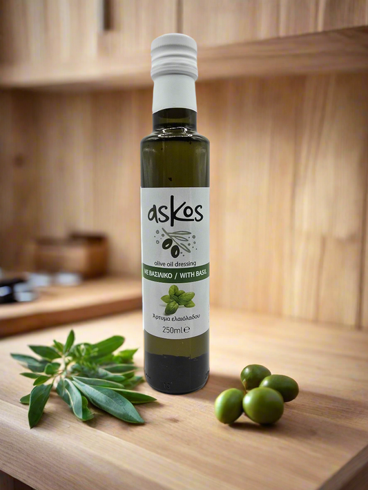ASKOS - Olivenöl mit Basilikum 250ml