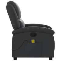 Massage Chair Recliner Genuine Leather Massage Chair Recliner Dark Brown