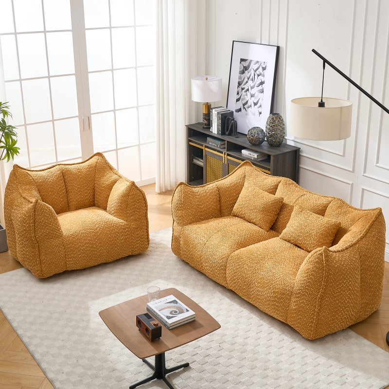 Gemütliches Teddy-Sofa aus Boucle – Luxuriöser Komfort für Ihr Zuhause