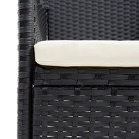 Garden Dining Chairs, Set of 4, Poly Rattan