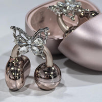 Full Diamond Bow Headphones Drill Buckle European And American Style Special-interest Design