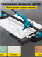 Fliesenschneider 48 Zoll Manuell - Profi Fliesenschneidemaschine mit Einzelschiene und Doppelhalterung