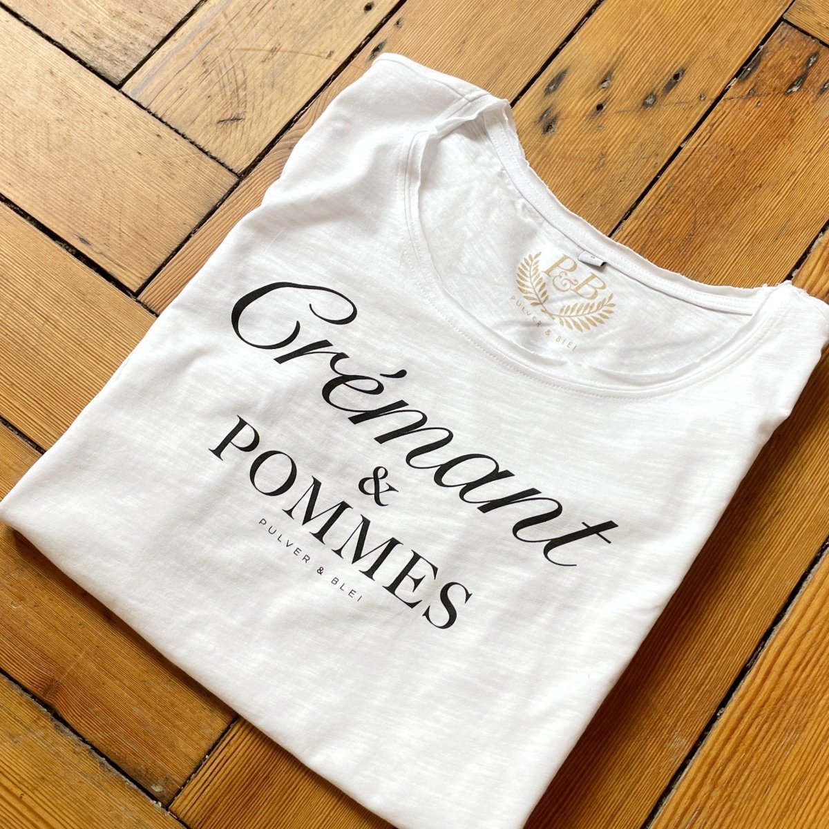Crémant & Pommes - Fashion T-Shirt weiss