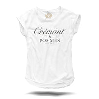 Crémant & Pommes - Fashion T-Shirt weiss