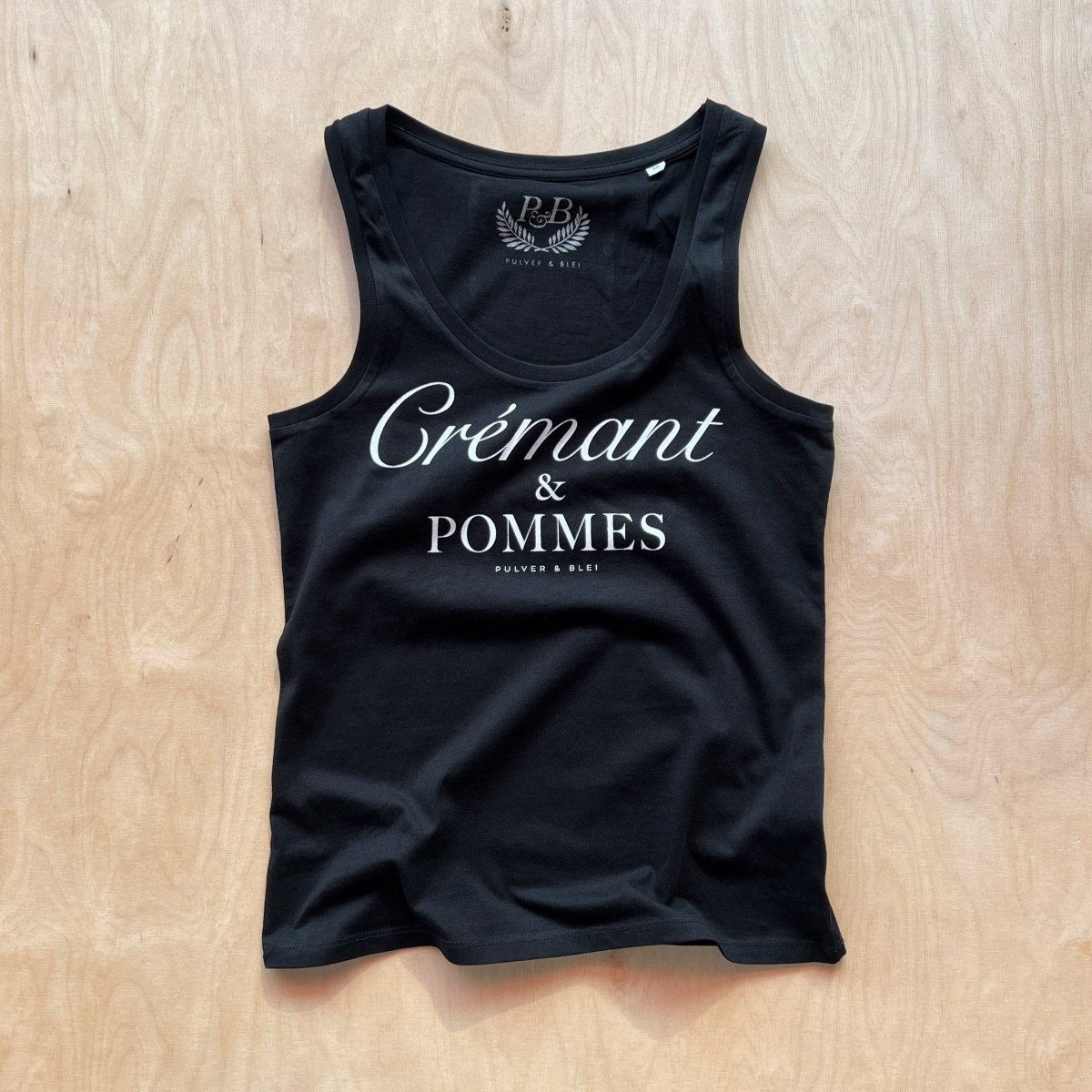 Crémant & Pommes - Tanktop schwarz