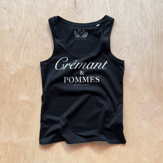 Crémant & Pommes - Tanktop schwarz