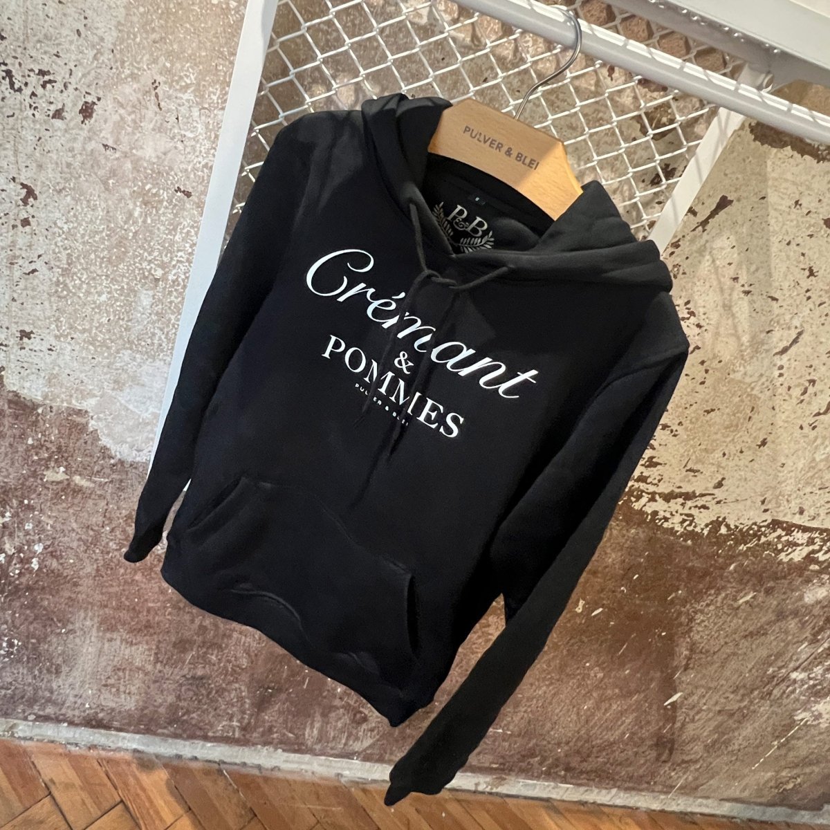 Crémant & Pommes - Unisex-Hoodie Black