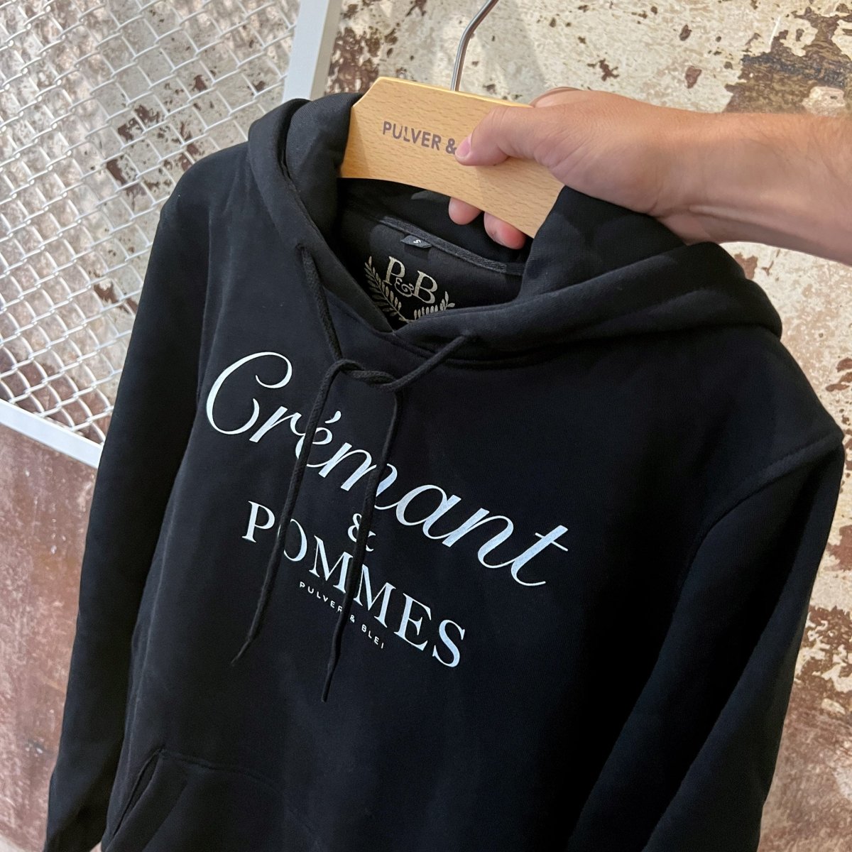 Crémant & Pommes - Unisex-Hoodie Black