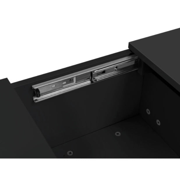 Couchtisch Hochglanz mit Push-Pull Stauraum