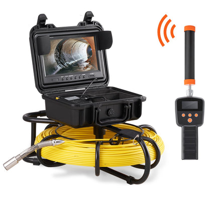 Sewer Camera Pipe Inspection Camera  512hz Sonde 9in 720p Screen 300 Ft