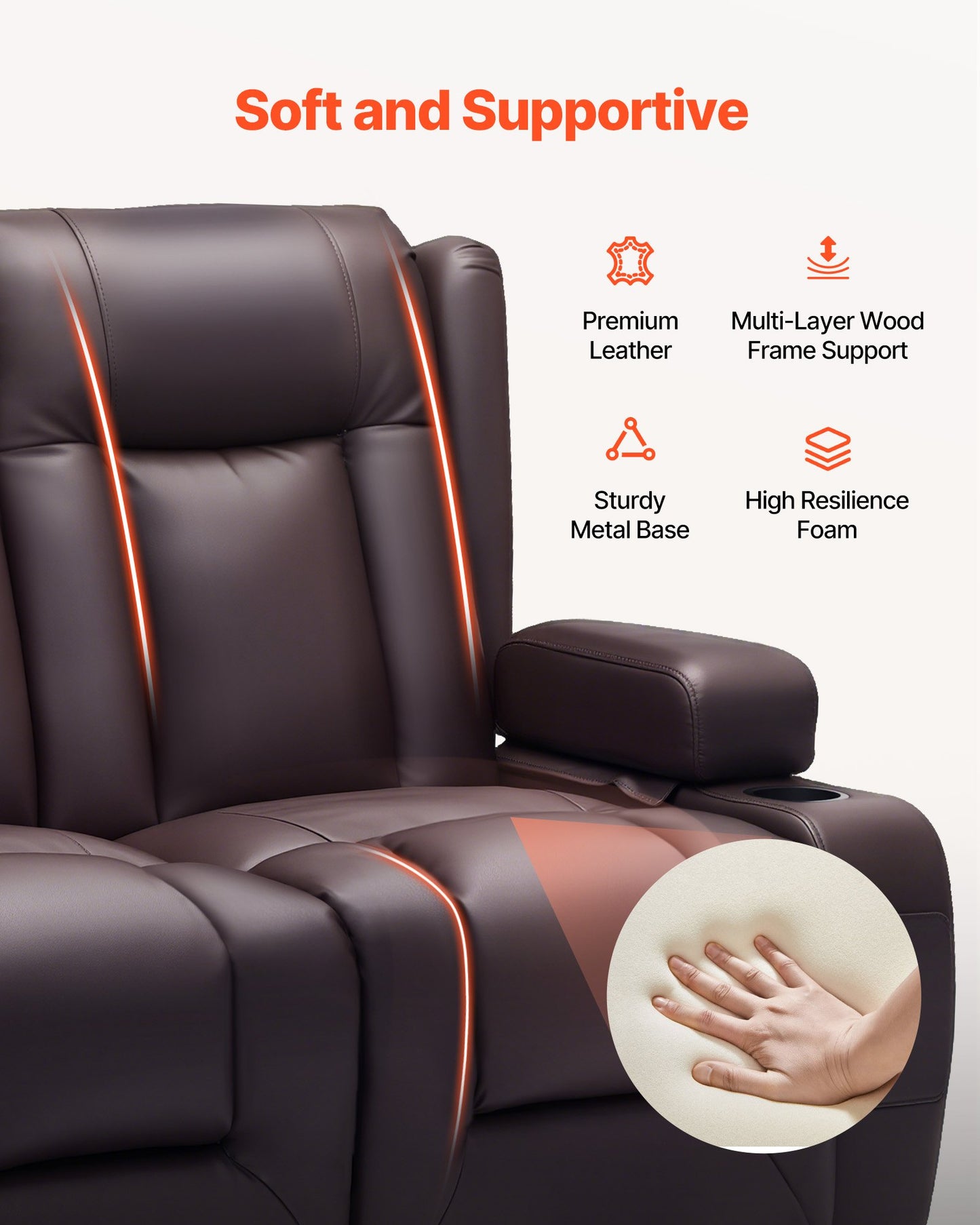 Loveseat Relaxsofa elektrisch – Heizung, Massage & USB-Ports