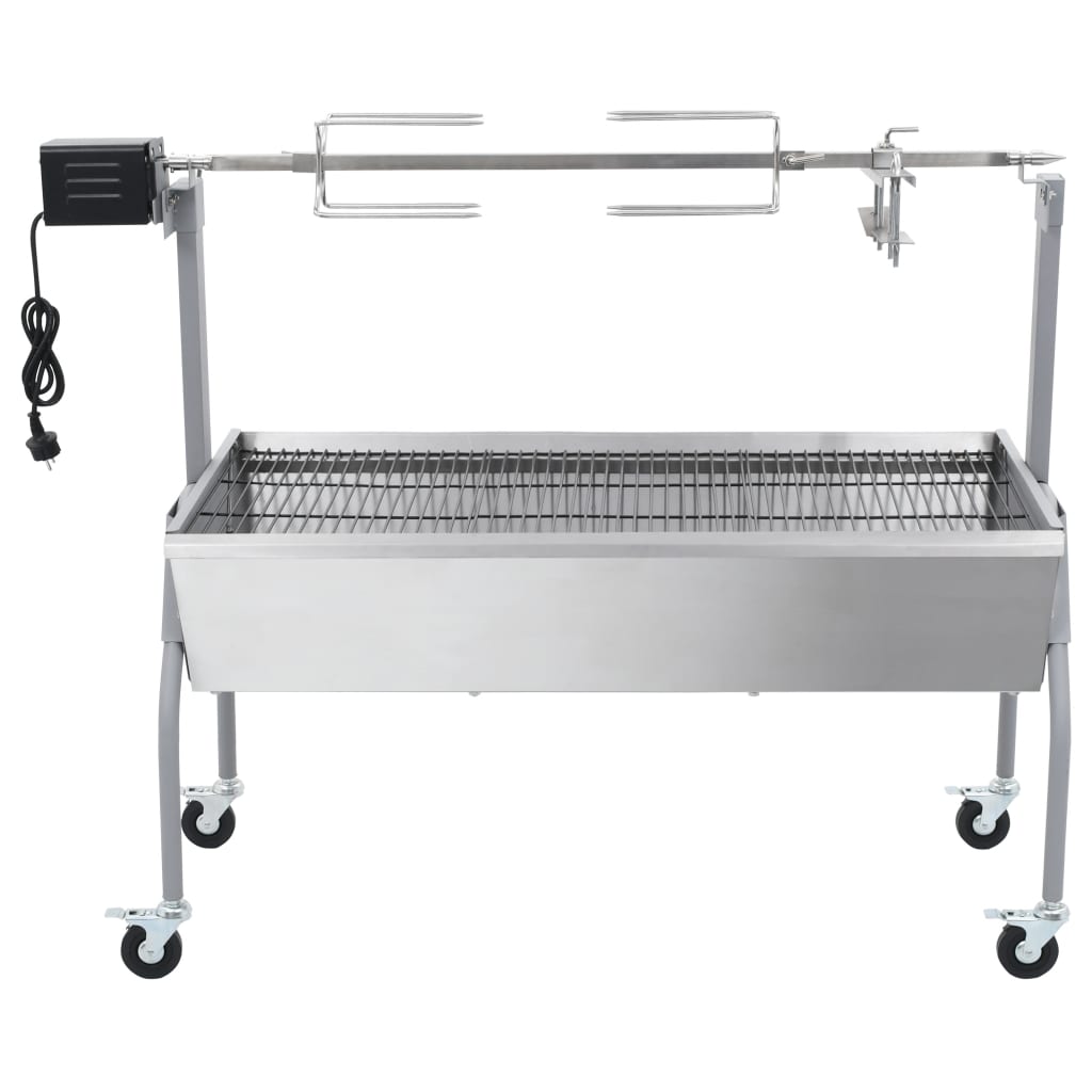 Spanferkelgrill / lammkeue Grosse Fleischstücke mit Elektromotor - Metzgergrill mit elektrischem Antrieb