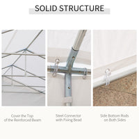 20x32 Heavy Duty Wedding Canopy Event Tent Outdoor Wedding Shelter With Removable Sidewalls Double Doors