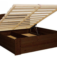 Anika Kieferbett mit Bettkasten | Massivholz | Naturholz | 100% Bio-Bett inkl. Lattenrost