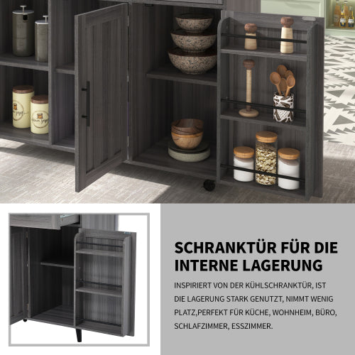 Multifunktionaler Servierwagen mit klappbarer Tischplatte – Multifunktional