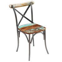 Dining Chairs, 2 Pieces, Reclaimed Solid Wood