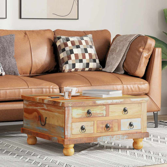 Einzigartiger Couchtisch aus recyceltem Mangoholz