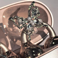 Full Diamond Bow Headphones Drill Buckle European And American Style Special-interest Design