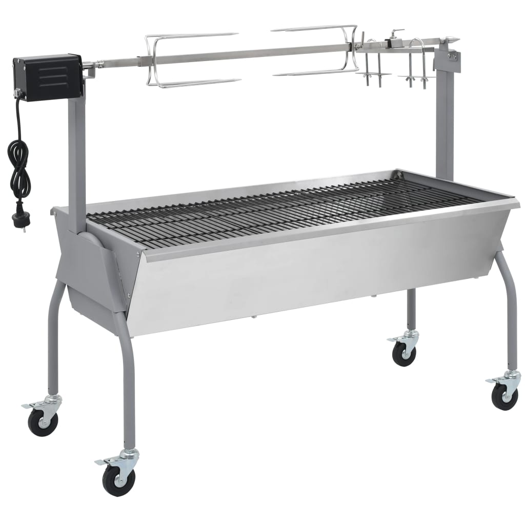Spanferkelgrill / lammkeue Grosse Fleischstücke mit Elektromotor - Metzgergrill mit elektrischem Antrieb