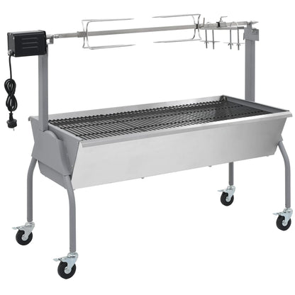 Spanferkelgrill / lammkeue Grosse Fleischstücke mit Elektromotor - Metzgergrill mit elektrischem Antrieb