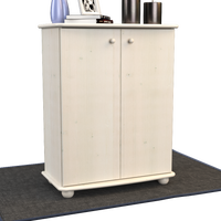 Anika Kommode 110er | Sideboard | Anrichte | 2-Türig mit Regalfächer | 100% Bio Kiefer Massivholz