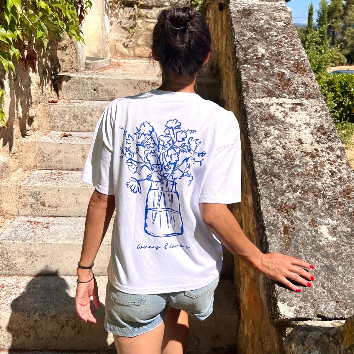Flowers & Lovers - Oversize White