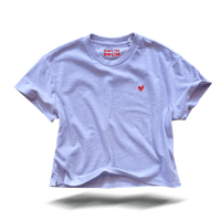 Frottee Love - Woman Boxy-Shirt Lavendel