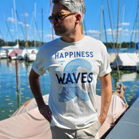 Happiness comes in Waves - Relax Cut Offwhite