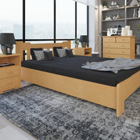 Leo Kieferbett mit Bettkasten | Massivholz | Naturholz | 100% Bio-Bett inkl. Lattenrost