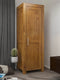 NATURA Kleiderschrank 1-Türig mit Regale Massivholz