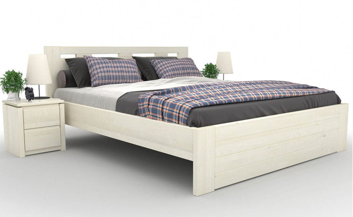 NELSON Massivholzbett optional mit Bettschubladen