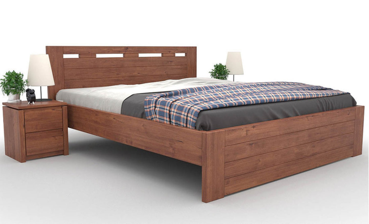 NELSON Massivholzbett optional mit Bettschubladen