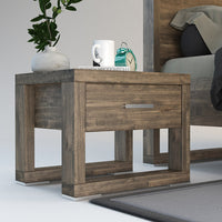 FERRARA Massivholz Nachttisch