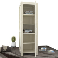 NATURA Kleiderschrank 1-Türig mit Regale Massivholz