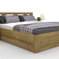 NELSON Massivholzbett optional mit Bettschubladen