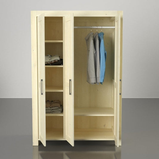 NATURA Kleiderschrank mit 3-Türig Massivholz
