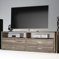 PEDENZA TV-Sideboard/Longboard Massivholz Kommode