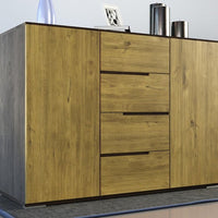 ARDEA Massivholz Schubladen Kommode
