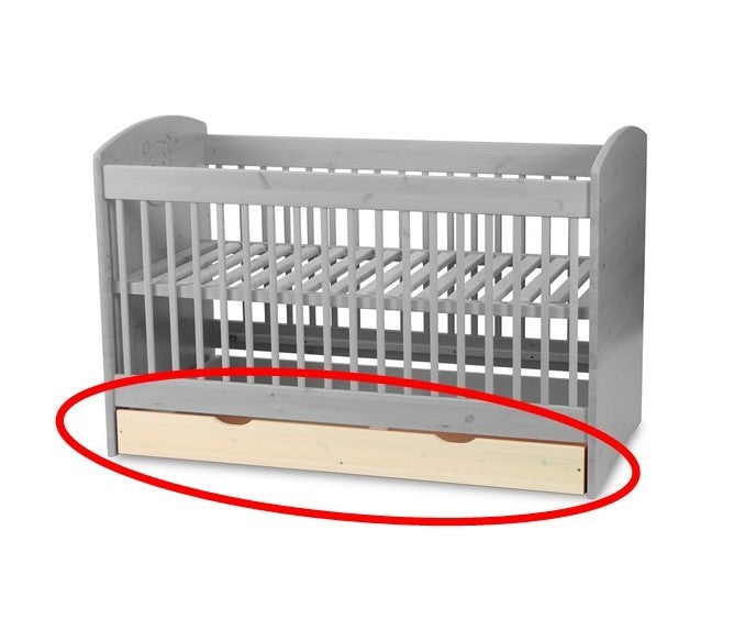 Dream Bettkasten für Babybett 70x140cm - Massivholz Naturholz Bio-Bett