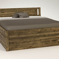 PENDENZA-VERSO Massivholzbett mit 4 x Bettschubladen