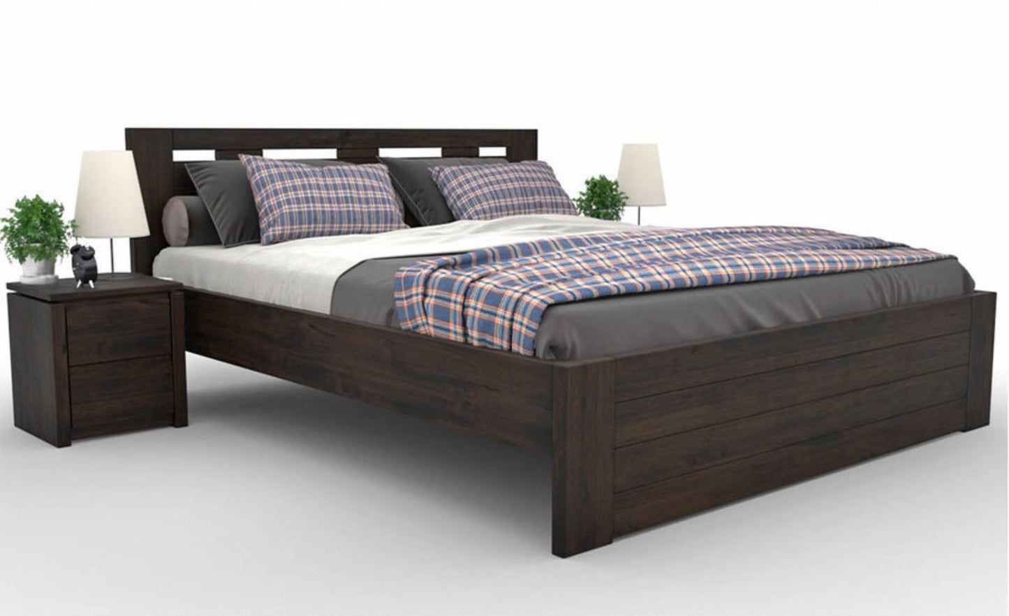 NELSON Massivholzbett optional mit Bettschubladen