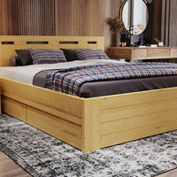 NELSON Massivholzbett optional mit Bettschubladen