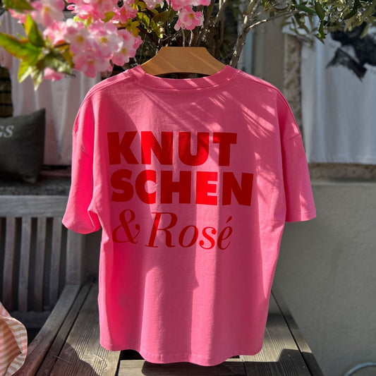 Knutschen & Rosé - Oversize T-Shirt Rosa