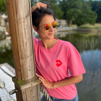 Knutschen & Rosé - Oversize T-Shirt Rosa